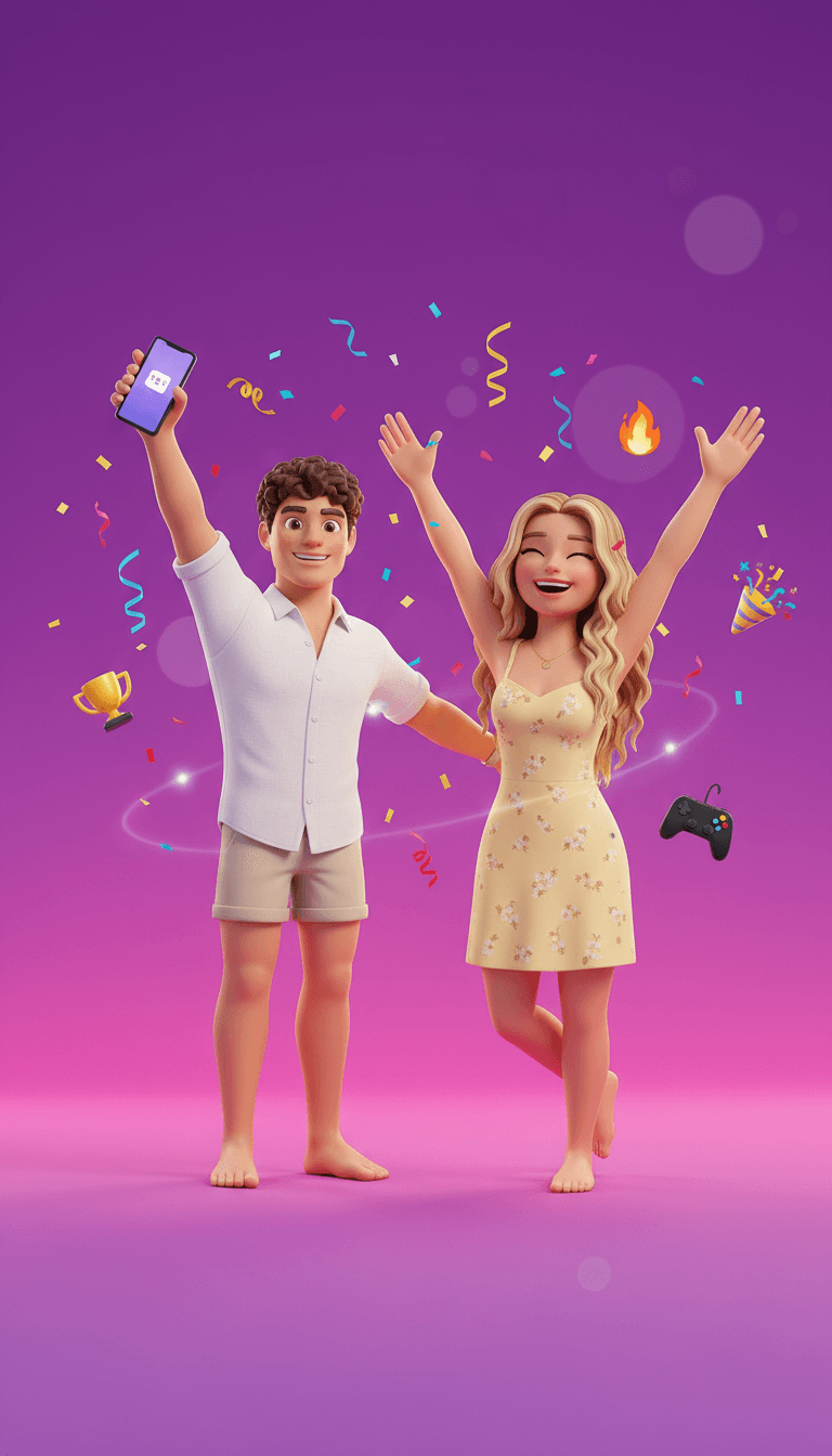 JayPlay Beach Couple - Party Game Characters